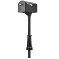Black Decorative Steel Mailbox and Post Kit, Extra Large O579318