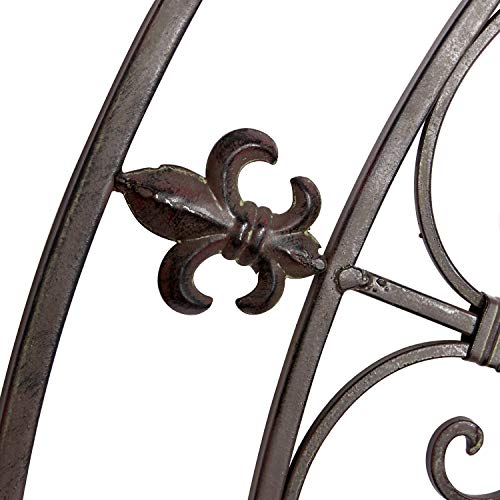 Metal Wall Sculpture Circle Wall Art 42" x 1" x 42" Black Z59247