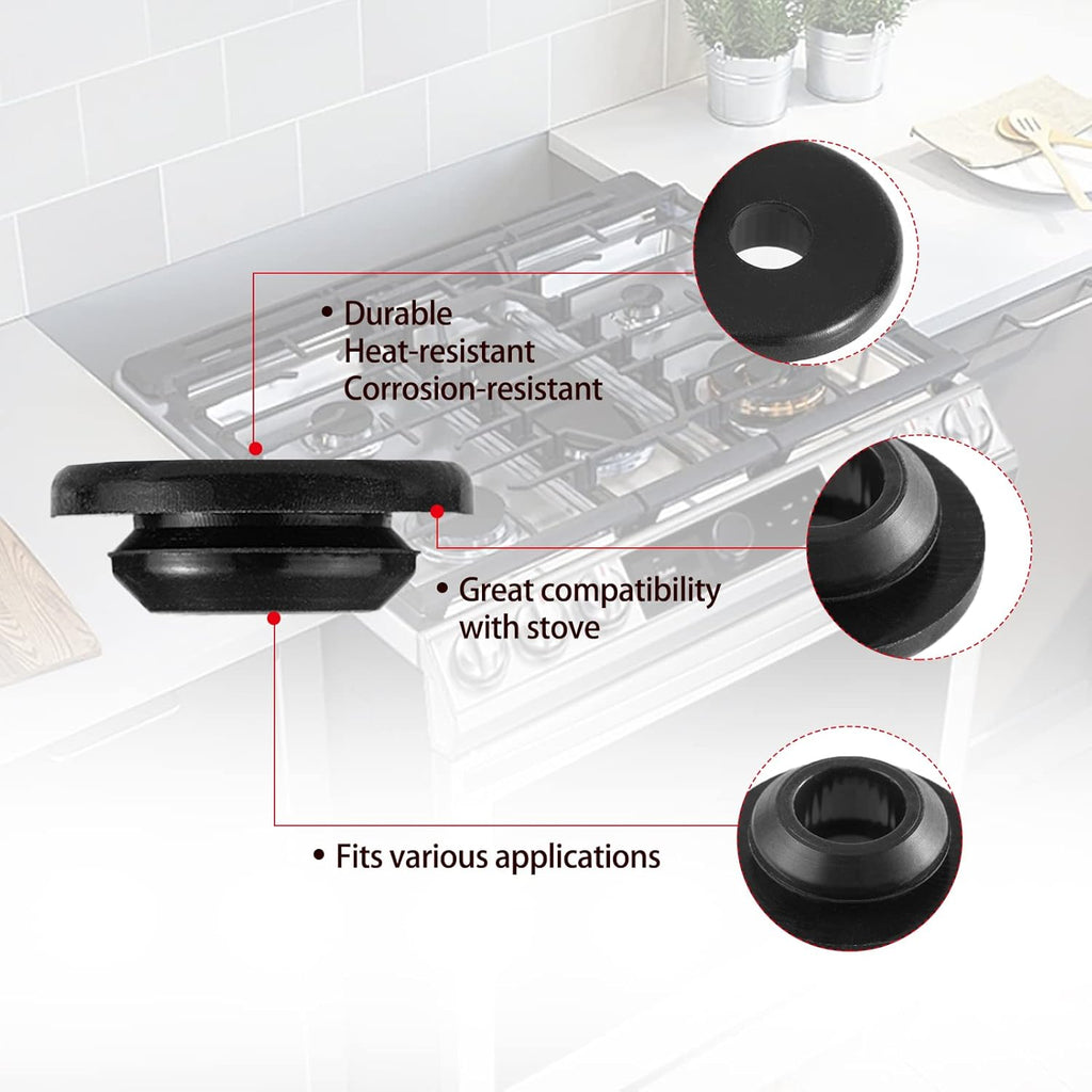 4 Pcs Rubber Grate Grommets for Gas Cooktop S7802
