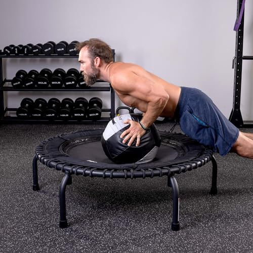 44 Inch Folding Fitness Trampoline with Arched Legs F116796