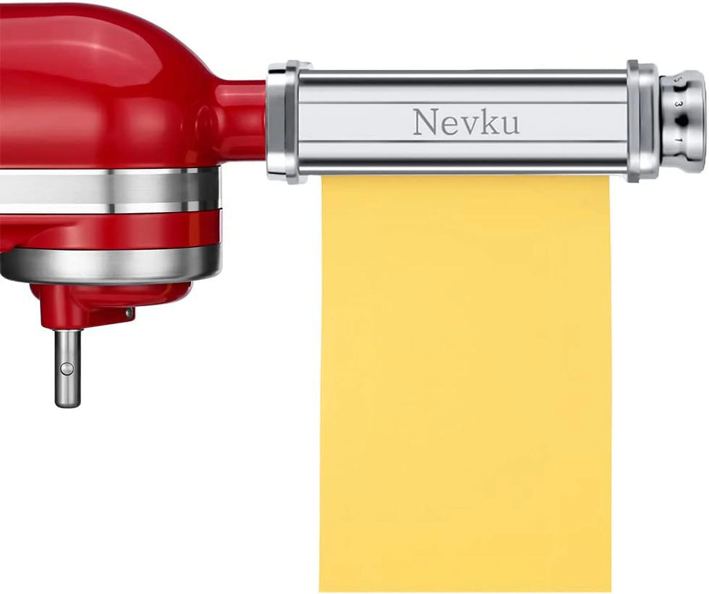 Pasta Maker Attachments Set including Pasta Sheet Roller Spaghetti Cutter Fettuccine Cutter B60117