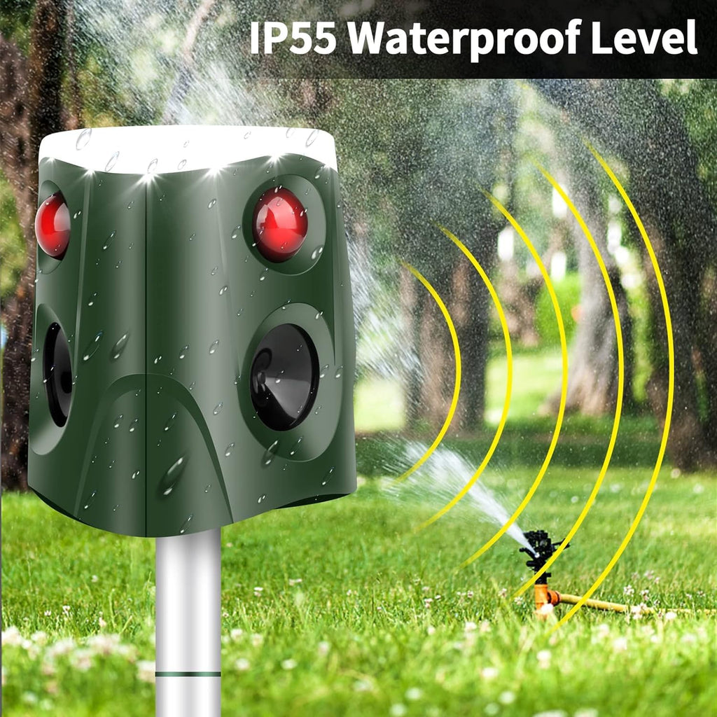 Solar Ultrasonic Animal Repellent with Motion Sensor F61244
