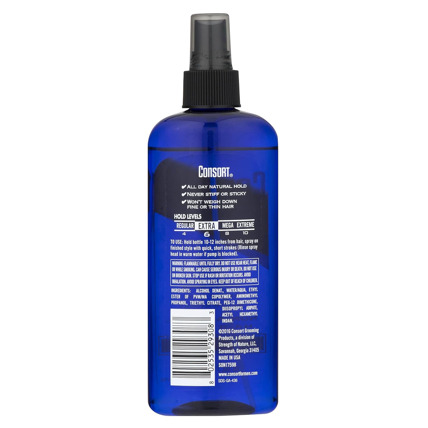Extra Hold Unscented Non-Aerosol Hair Spray 8 fl oz E2168