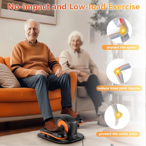 Ellipse Leg Exerciser with Remote, 15 Adjustable Speed, Quiet Elliptical Machine J46981