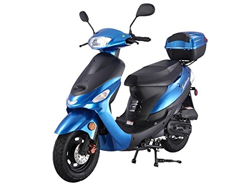 Upgraded Street Moped 49cc/50cc Gas Fully Automatic Scooter with Rear Storage Trunk (RED) L7189