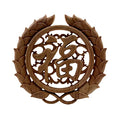40cmX40cm Wood Carving Decorative Wall Furniture Appliques R936987