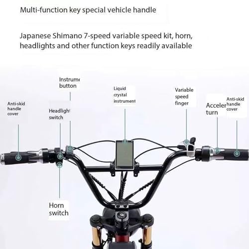Electric Bicycle Fat Tire Removeable Battery Ebike Y57631