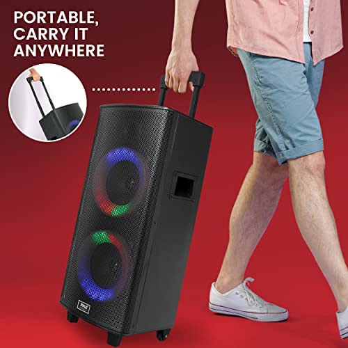700W Dual 8” Rechargeable Bluetooth PA Speaker System A73977