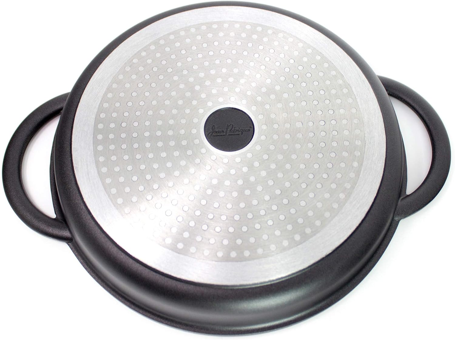 Cast Aluminium Griddle Pan with Glass Lid, 10.6 Diameter, Non-Stick E6867
