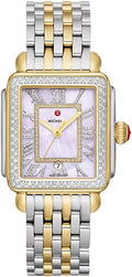 Two-Tone Steel Rectangle Womens Watch C597644