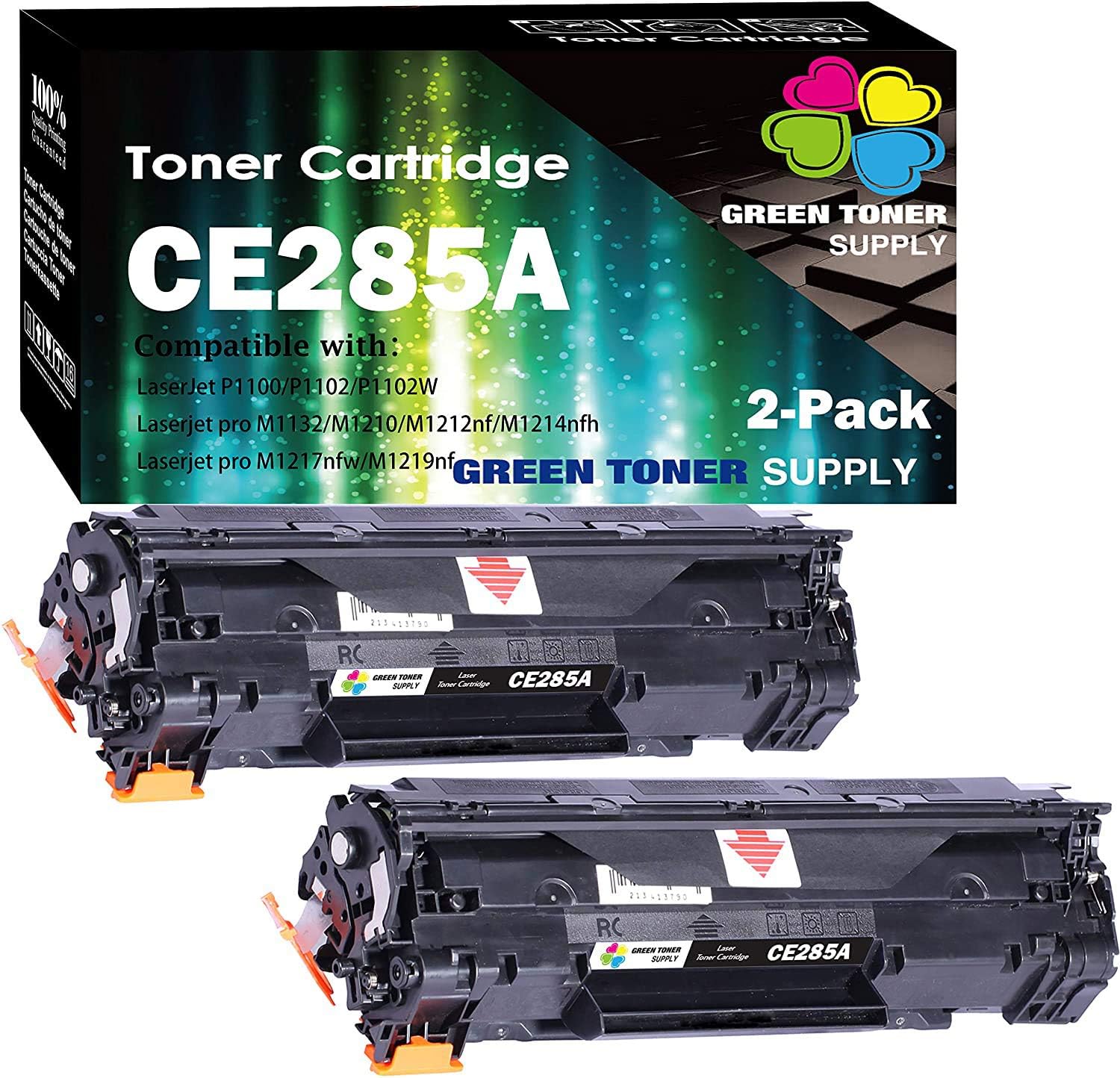 2-Black Toner Cartridge for HP Printer E8064