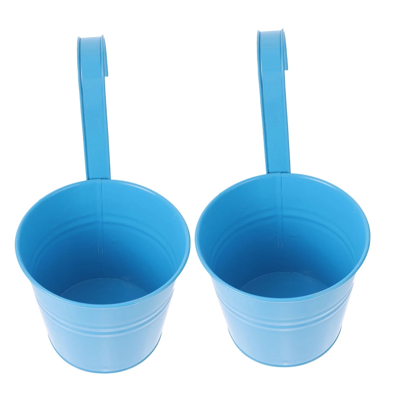 Vintage Hanging Flower Pots Plant Bucket Tinplate Planters X9897