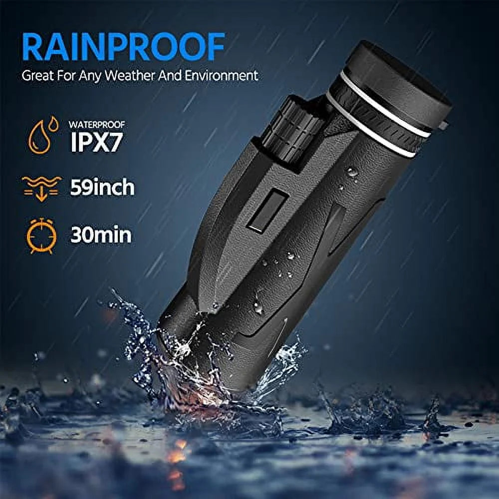 80x100 Monocular Telescope with Smartphone Holder & Tripod A28950