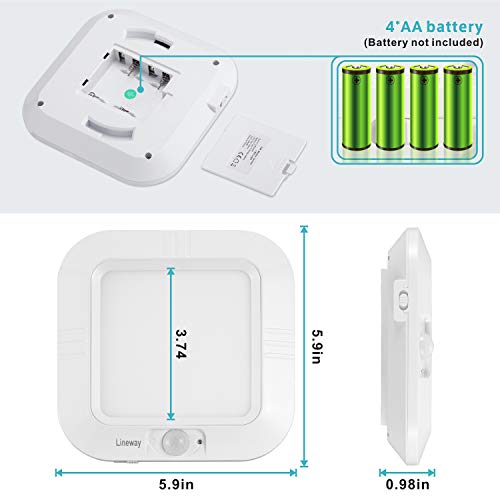 Rechargeable Motion Sensor LED Ceiling Light Y549