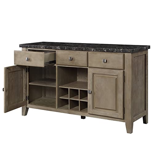 Oak Finish Server W33539