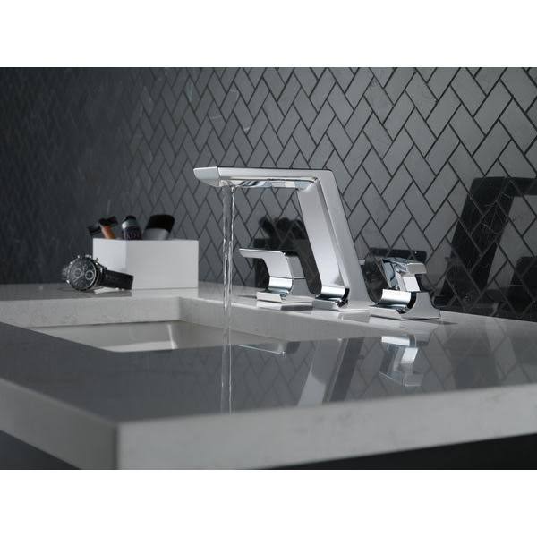 Black Stainless Widespread Bathroom Faucet C176