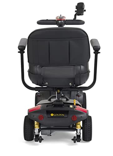 Red 4-Wheel Compact Mobility Scooter Y2892