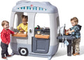 Gray Toddler Outdoor Playhouse with 50pc Accessory Set J95166