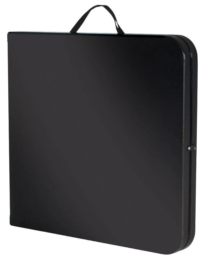 Black 6 Foot x 30 Inch Fold-in-Half Folding Table N41744
