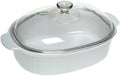 French White 4-Quart Covered Casserole M5606