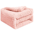 Grey Washable Sherpa Fleece Dog Blanket 24x32 Inches P6843