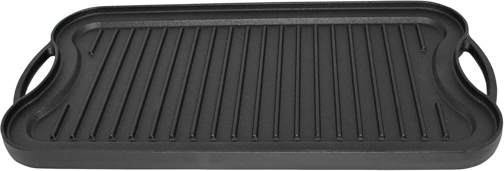 Pre-Seasoned Cast Iron Reversible Grill Griddle 20 Inch x 10.5 Inch Black U5586
