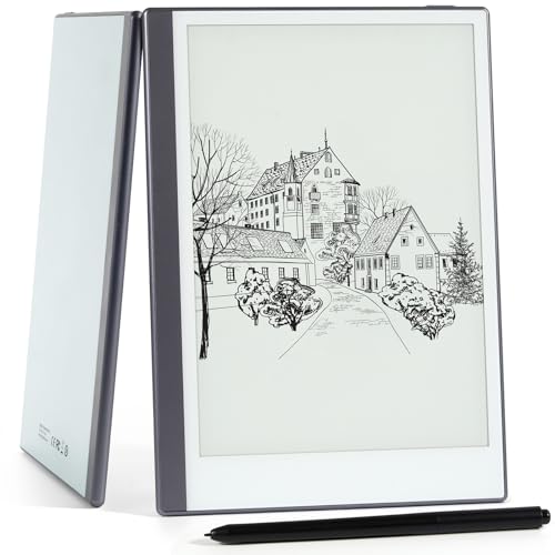Silver 9.7" E-Ink ePaper Tablet with Stylus and Case X133305