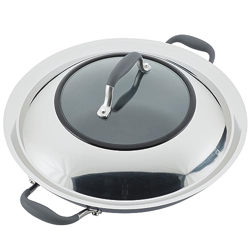 Hard-Anodized Nonstick Covered Wok S294