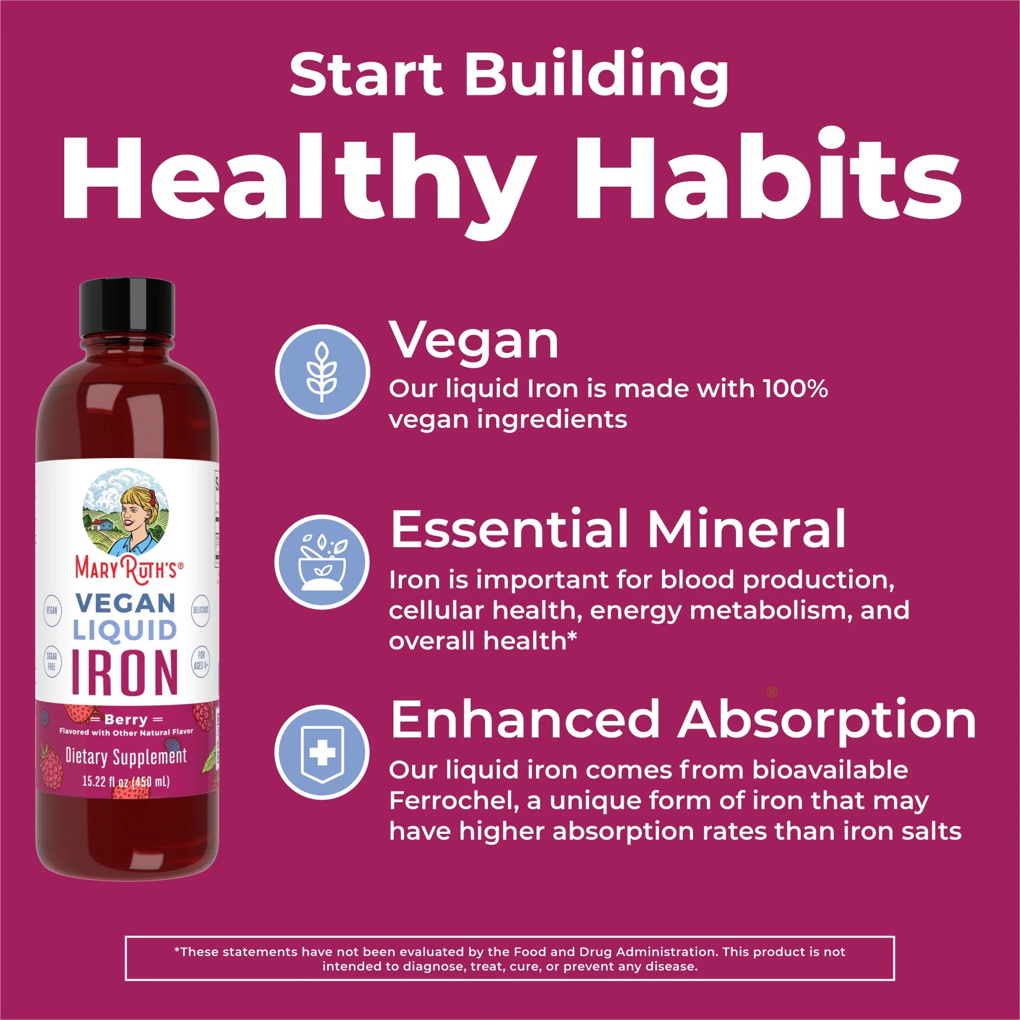 Liquid Iron Supplement 15.22 fl oz W45349
