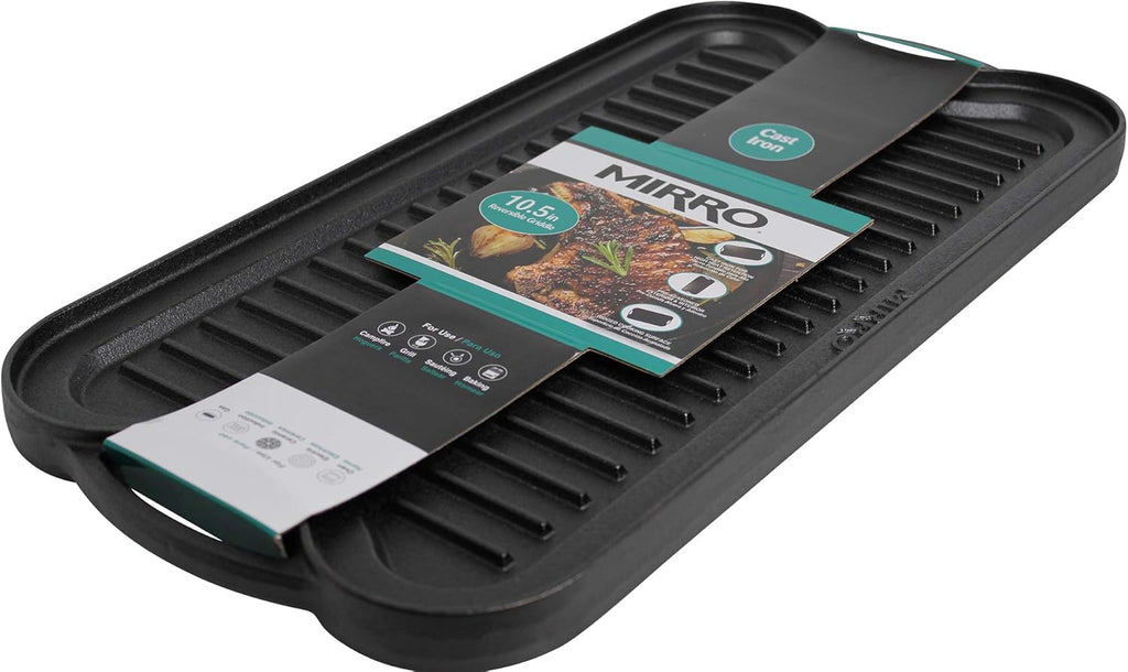 Pre-Seasoned Cast Iron Reversible Grill Griddle 20 Inch x 10.5 Inch Black U5586