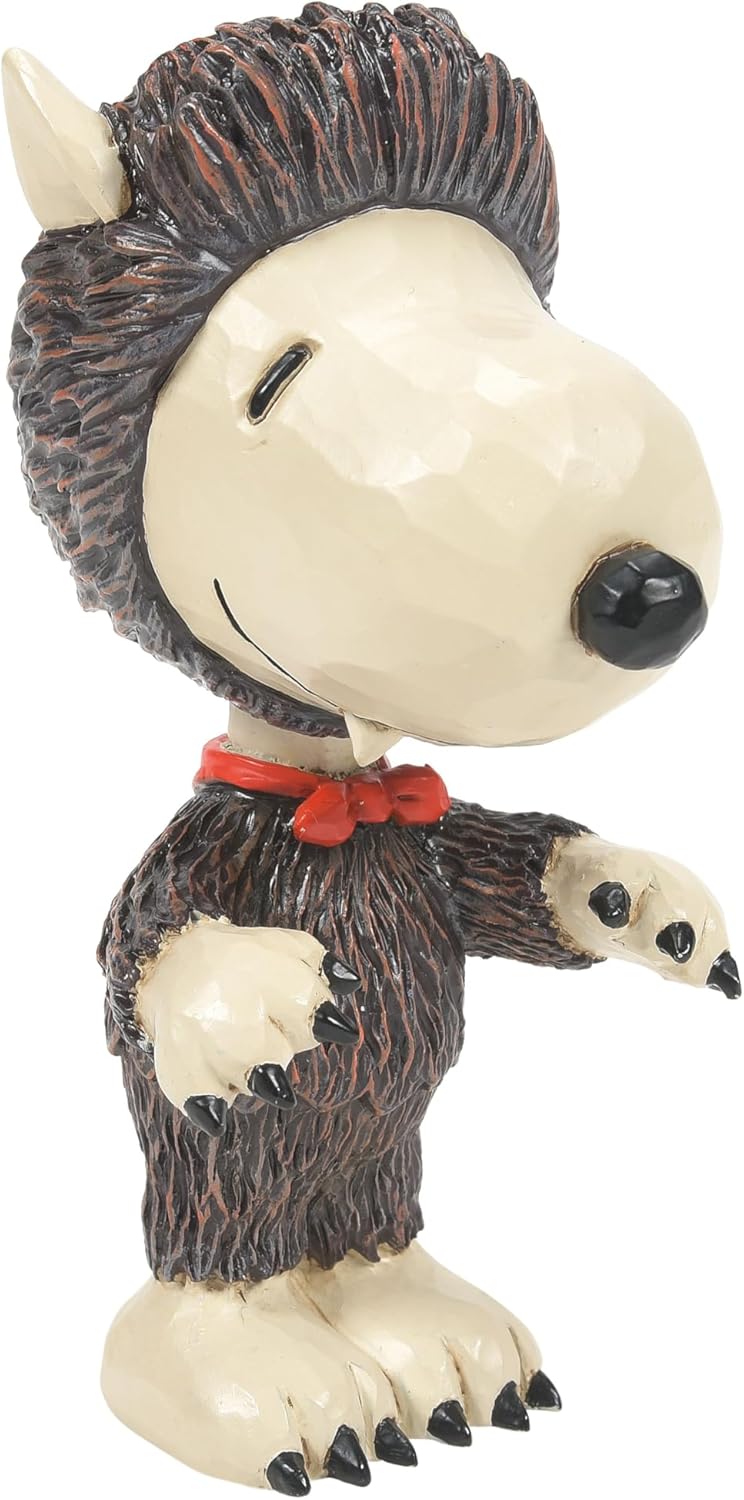 Stone Resin Snoopy Mini Figurine, 3.54 Inch D94333