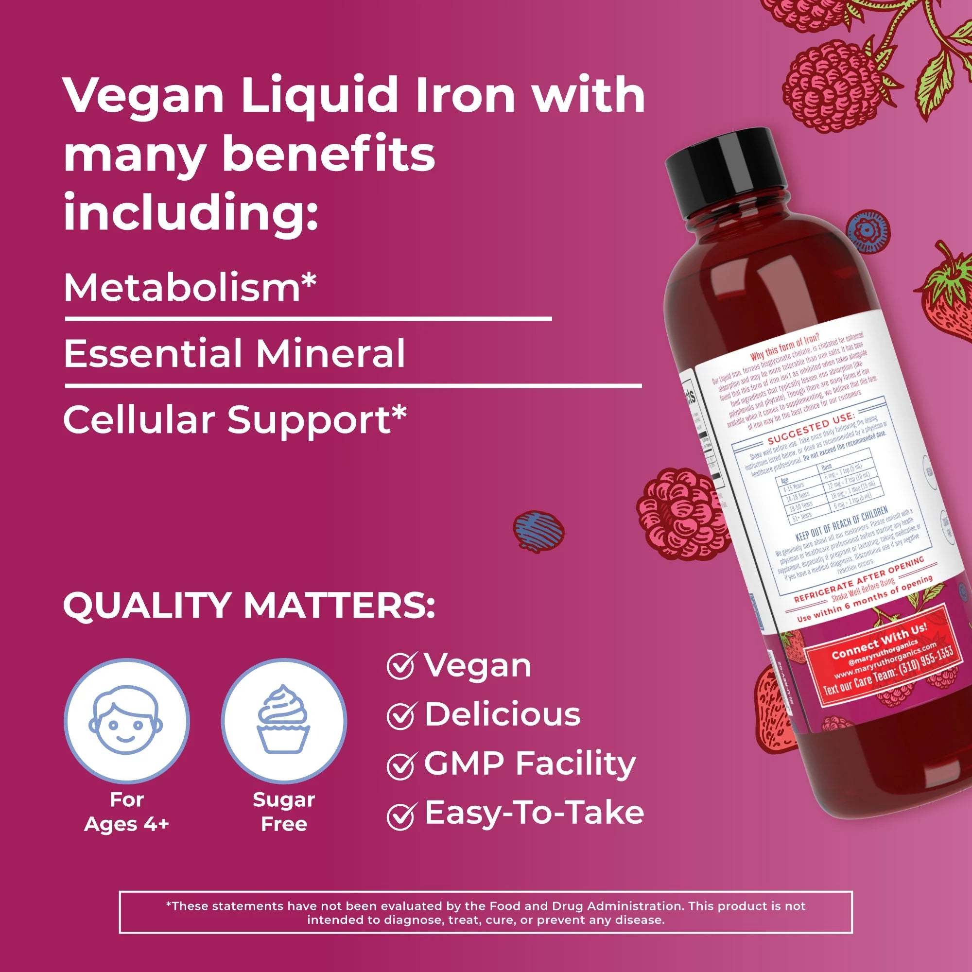 Liquid Iron Supplement 15.22 fl oz W45349