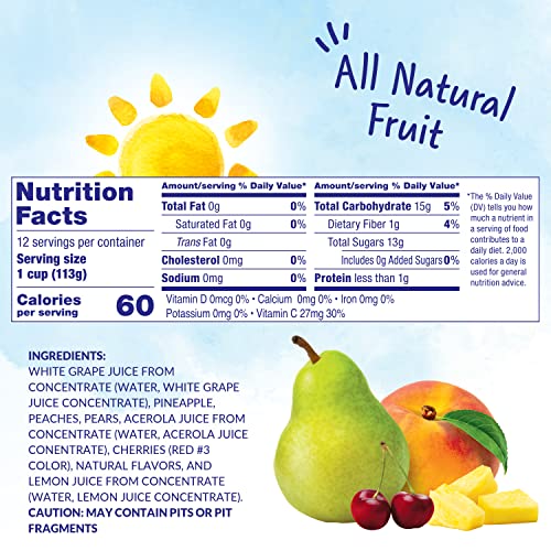 4 oz 24 Total Cups Cherry Mixed Fruit in 100% Juice Snacks J72285
