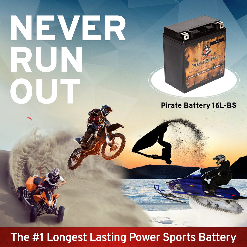 YTX16L-BS 12 Volt 14 Ah 230 CCA ATV Battery I77358