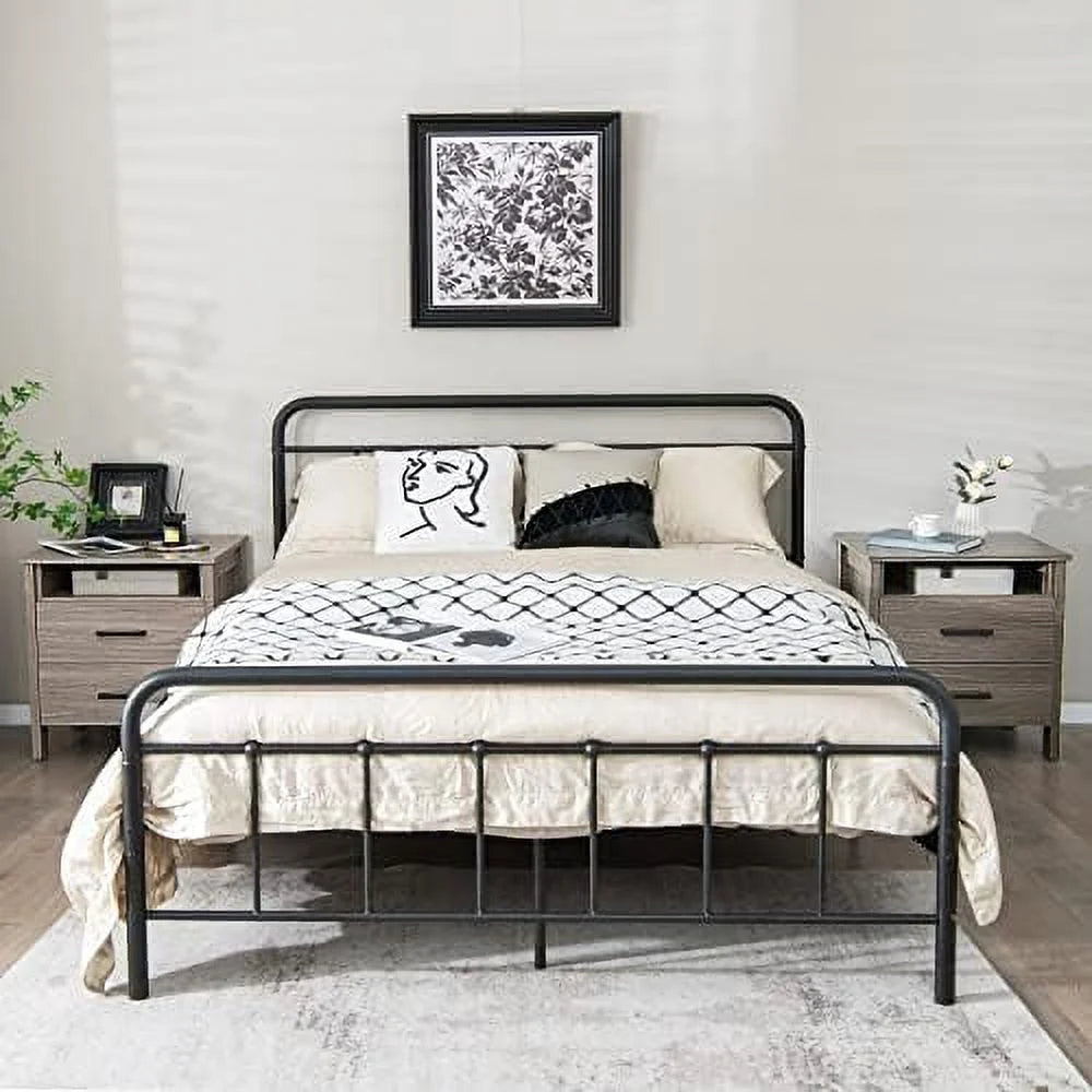 Oak 2 Drawer Wooden Nightstand X20573
