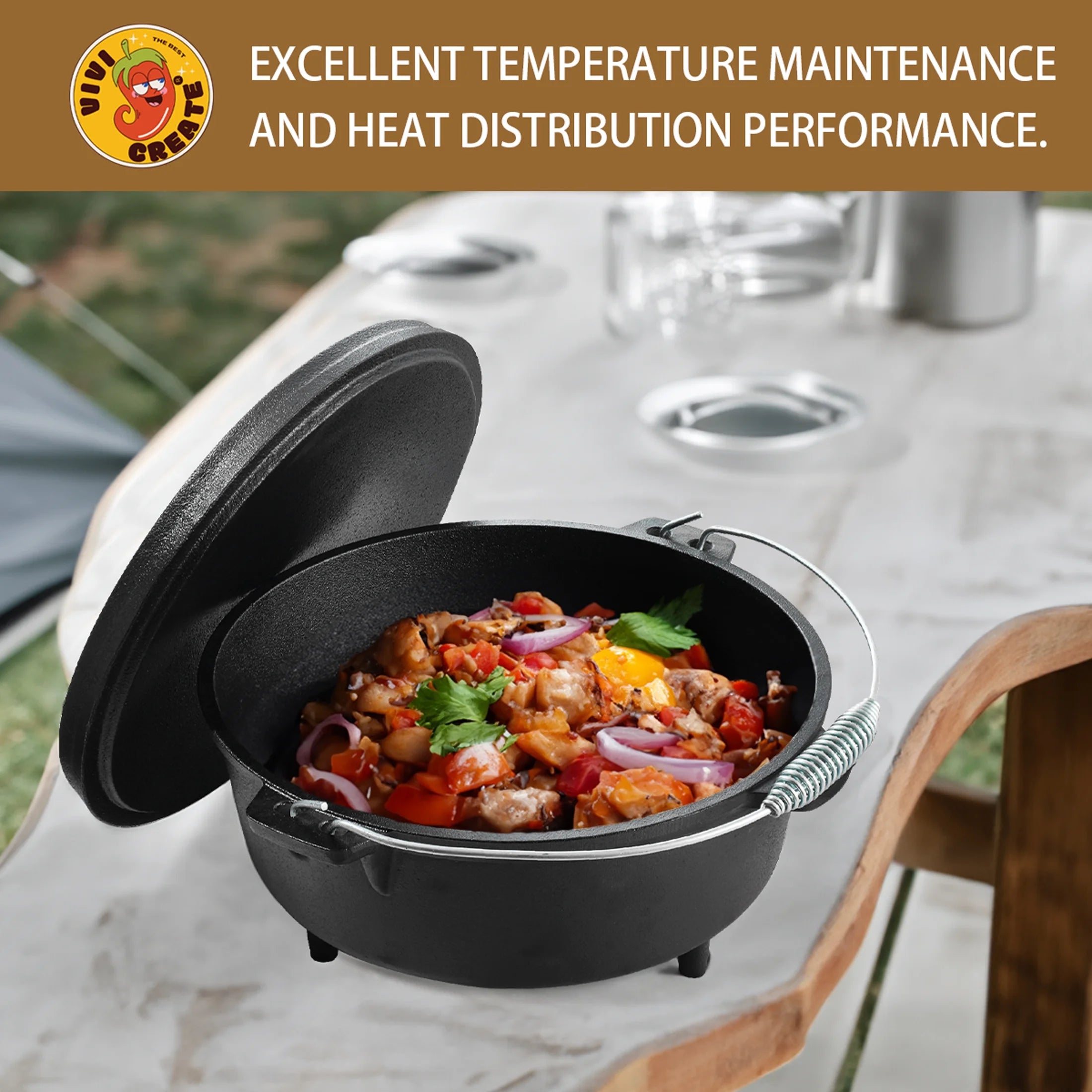 Pre-Seasoned 9-Quart Cast Iron Dutch Oven G245