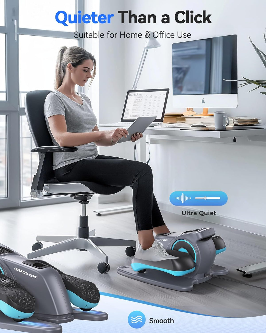 Electric Under Desk Elliptical Machine O86812