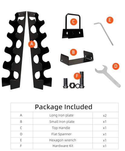 Compact A-Frame Dumbbell Rack I862