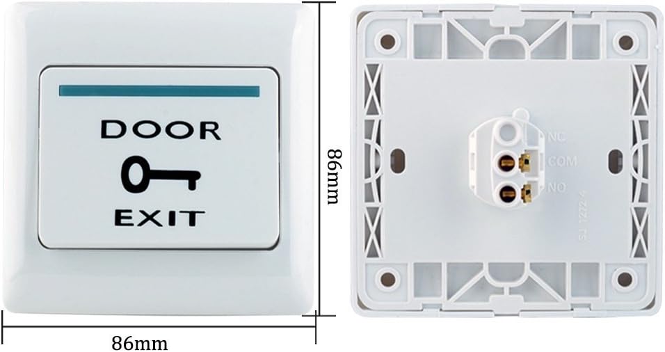 RFID Access Control Keypad 125KHz with DC12V Electric Lock, 3A Power Supply, Exit Button, 10pcs ID Key Cards T333