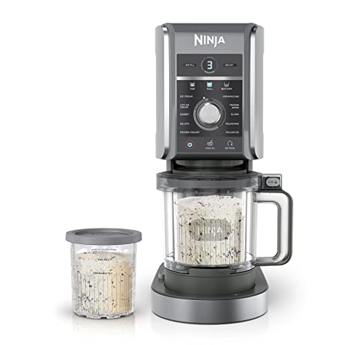 11-in-1 Ice Cream & Frozen Treat Maker with 2 XL Family Size Pint Containers, Silver L79840