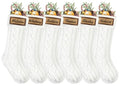 6 Pack 18in Large Knitted Christmas Stocking Set V340