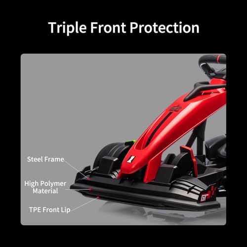 24V Electric Drift Kart with Adjustable Seat & EVA Silent Wheels N7240