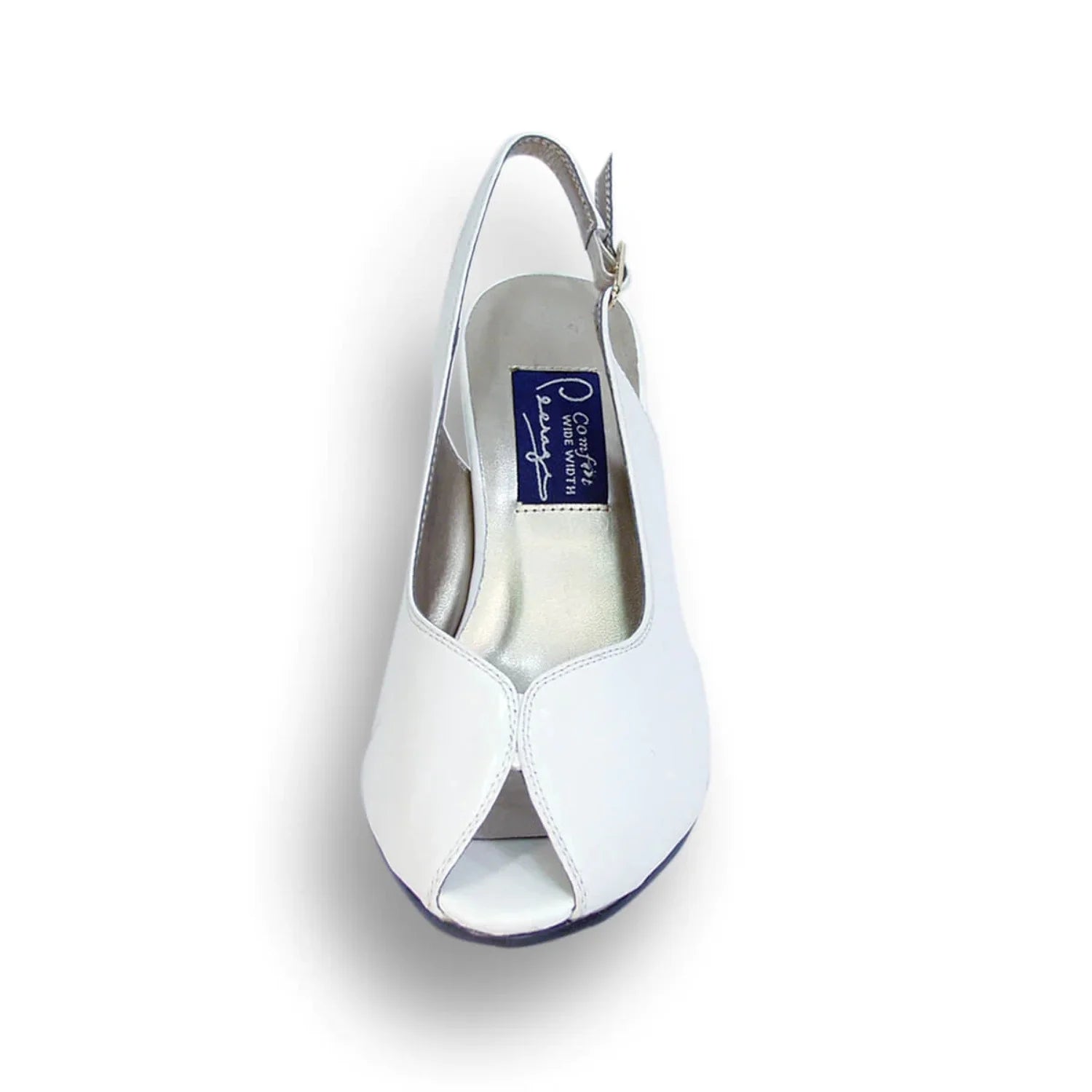 Wide Width Leather Slingback Pumps N839