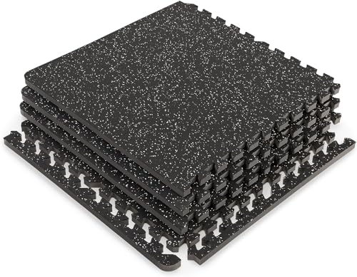 Interlocking Dual Density Rubber Top EVA Foam Floor Mat S74429