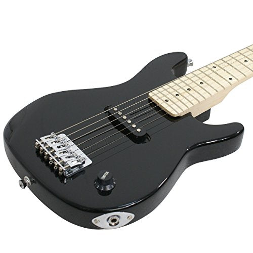 30" Black Beginner Electric Guitar with 5W Amp and Guitar Bag R45631