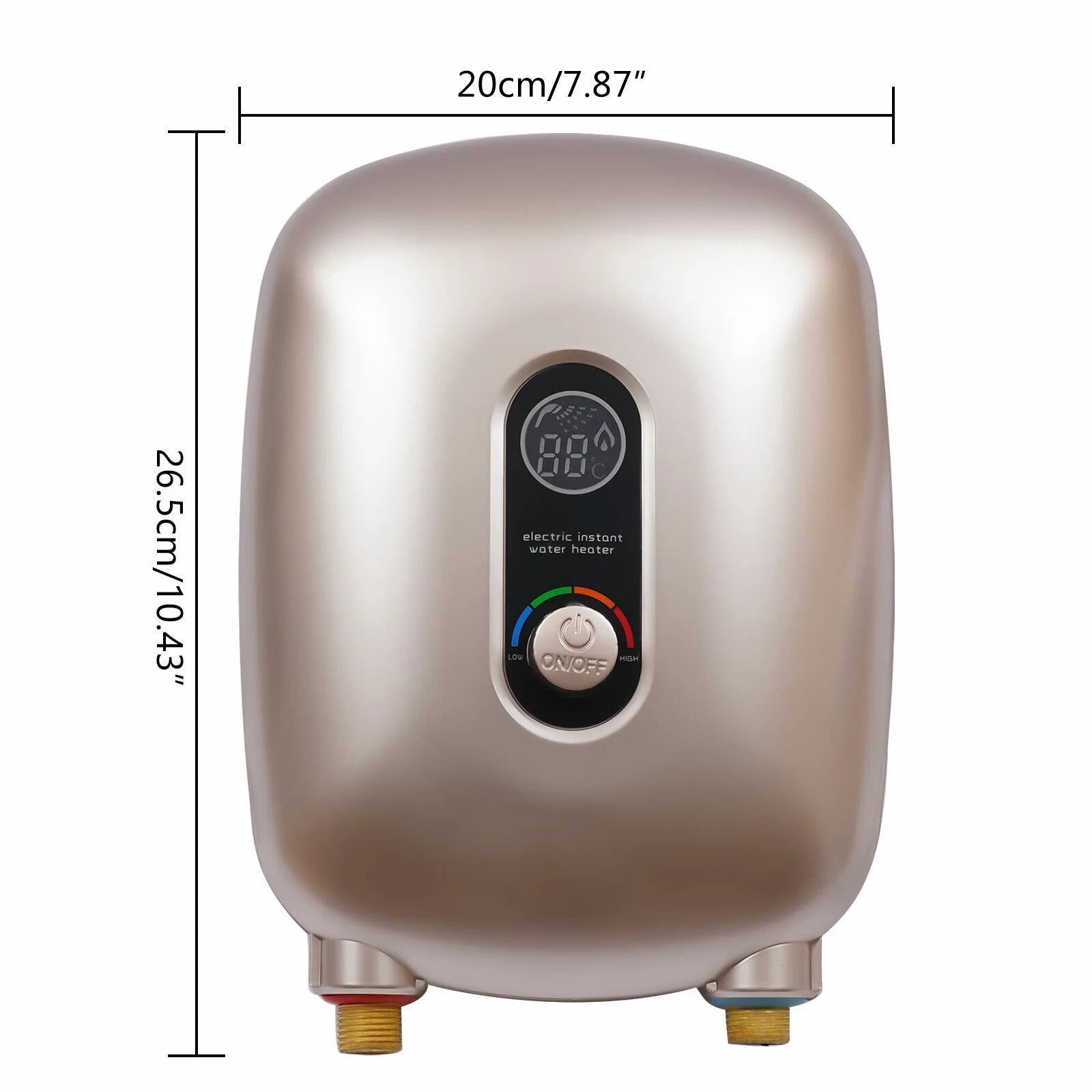 6500W Electric Tankless Water Heater 220V Gold E6851