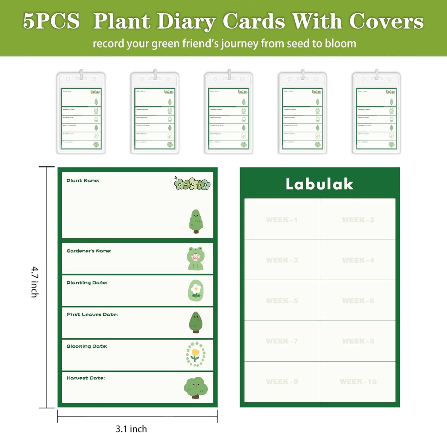 5-Pack 10 Gallon Fabric Potato Grow Bags with Flap O26700