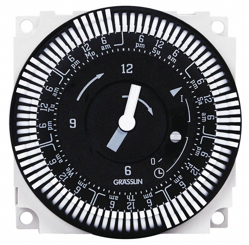Electromechanical Timer, 7-Day, SPDT, 21A R451701