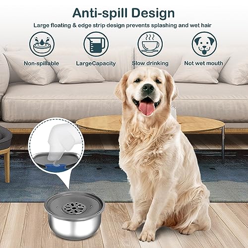 Large Capacity Stainless Steel Dog Water Bowl K239649