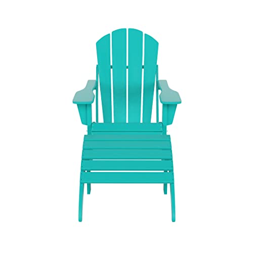 Teak Adirondack Chair Ottoman Set of 2 PCS F459995